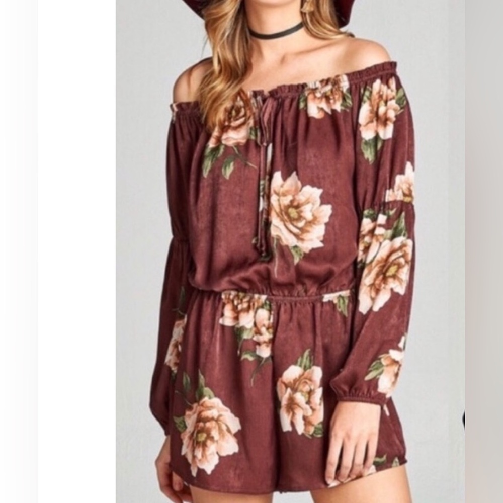 Floral Off-Shoulder Jumpsuit